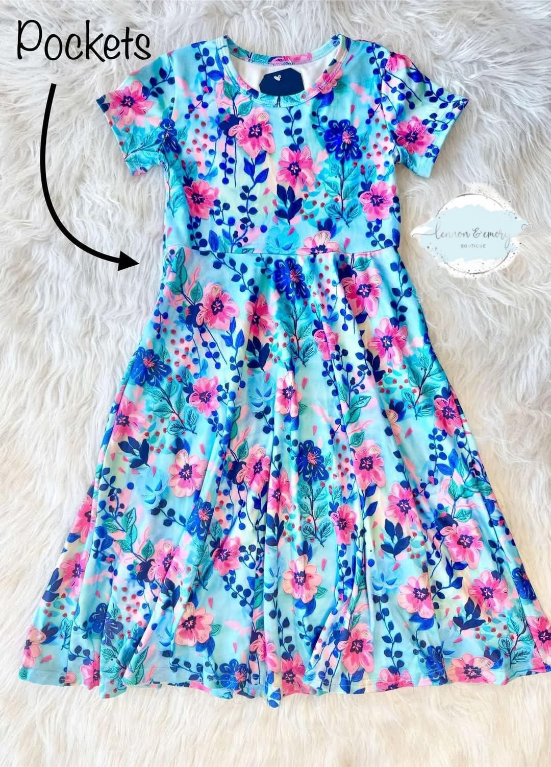 Vibrant Floral Maxi Twirl Dress