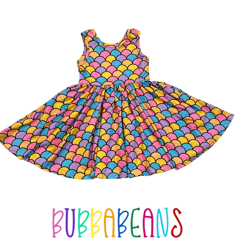 Snazzy Scales Tank Twirl Dress