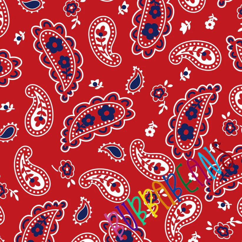 Patriotic Paisley Romper