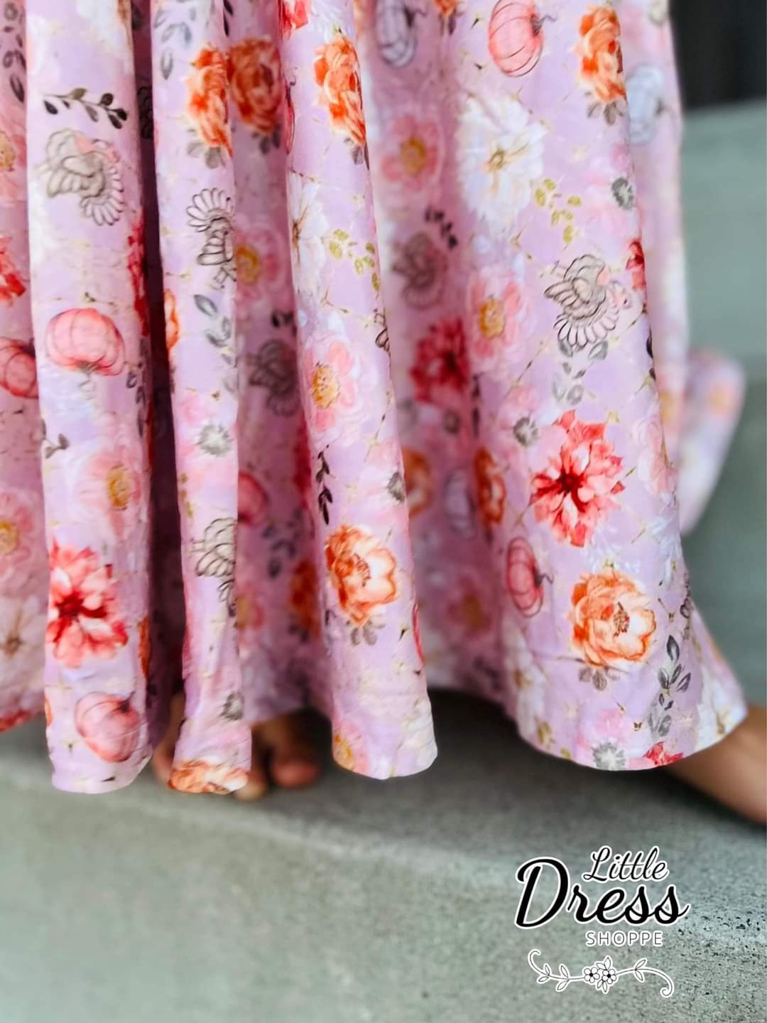 Pink Fall Maxi Dress