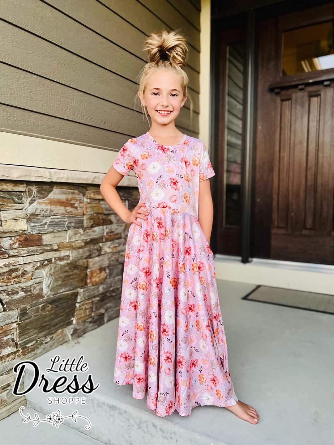 Pink Fall Maxi Dress