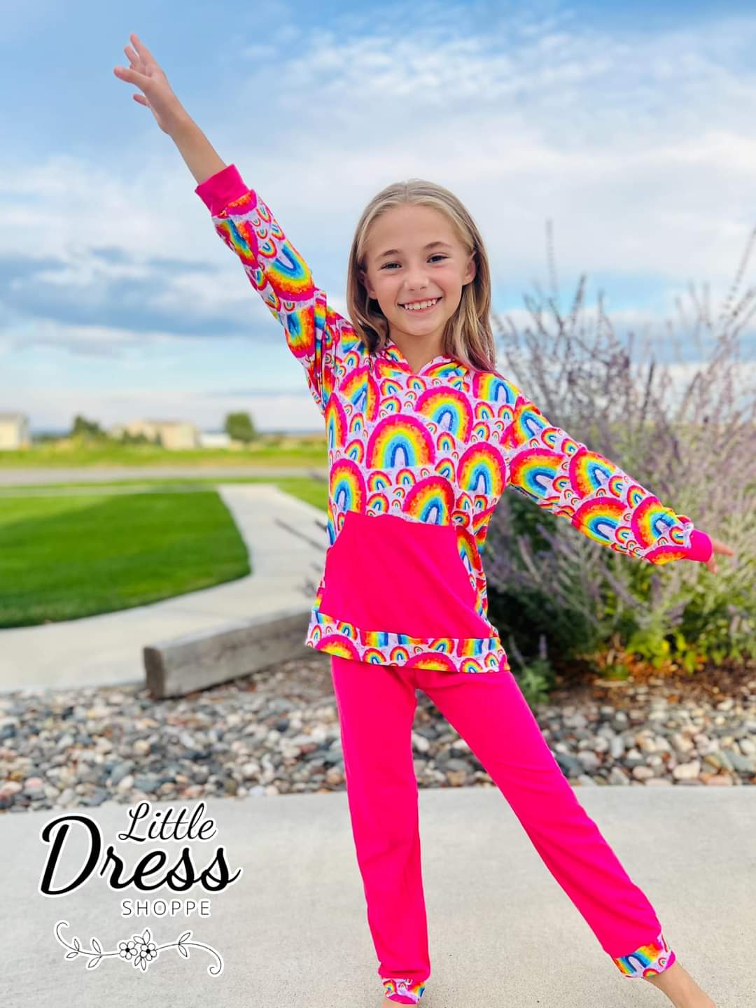 Rainbow Hoodie Set