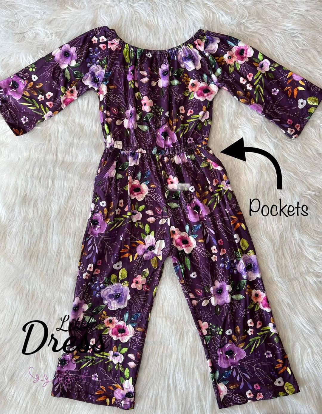 Purple Floral Jumper