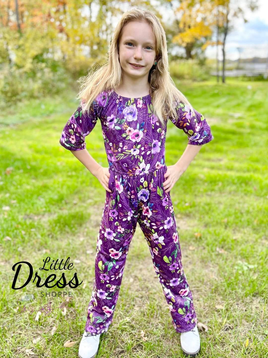 Purple Floral Jumper