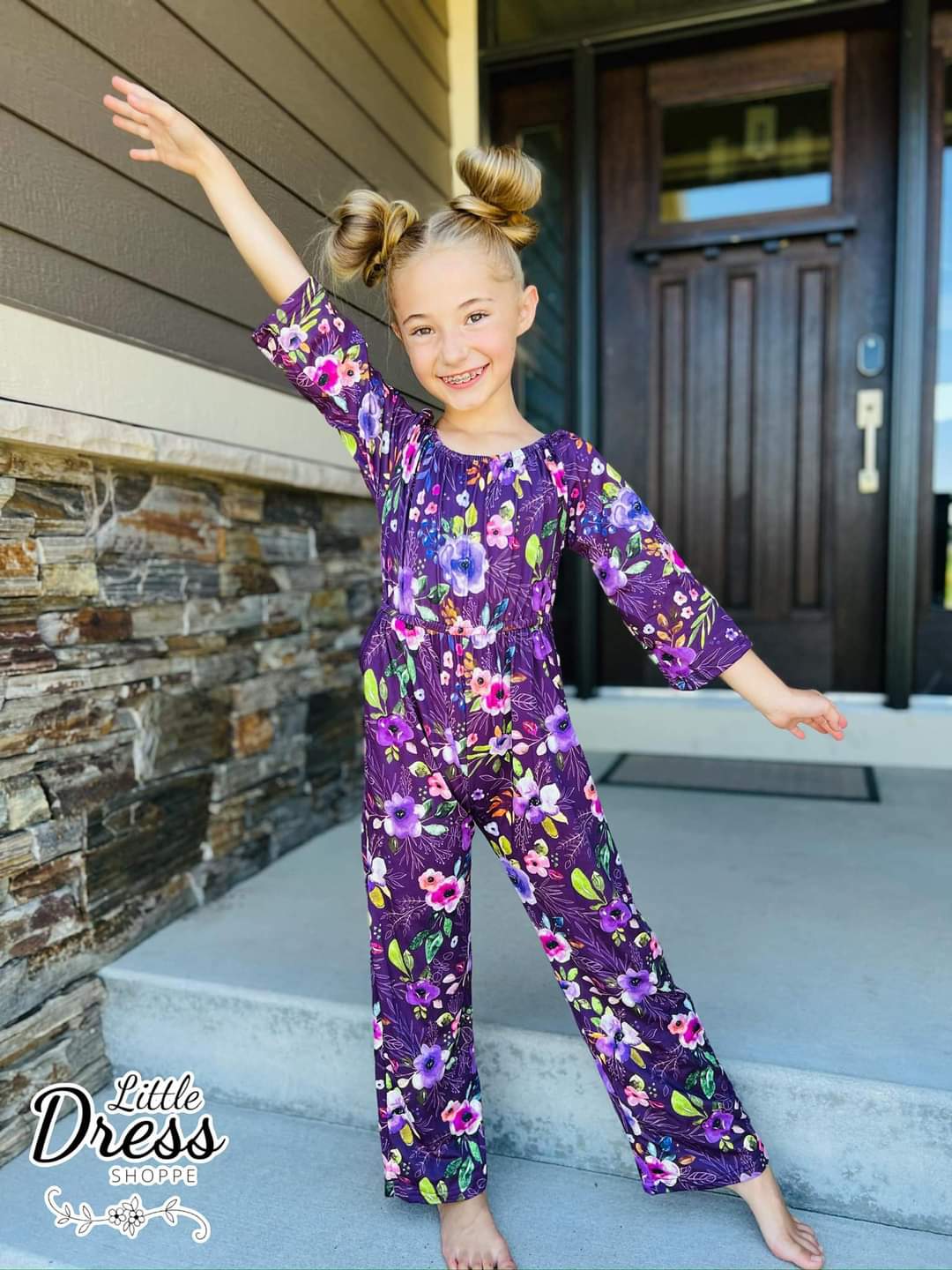 Purple Floral Jumper