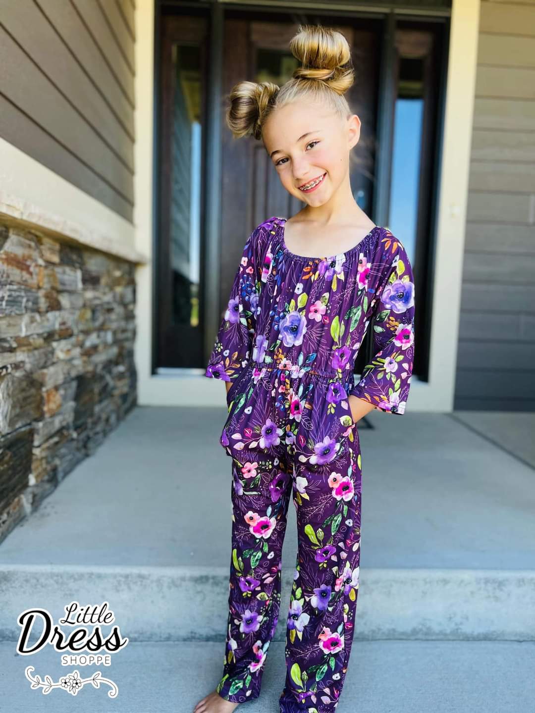 Purple Floral Jumper