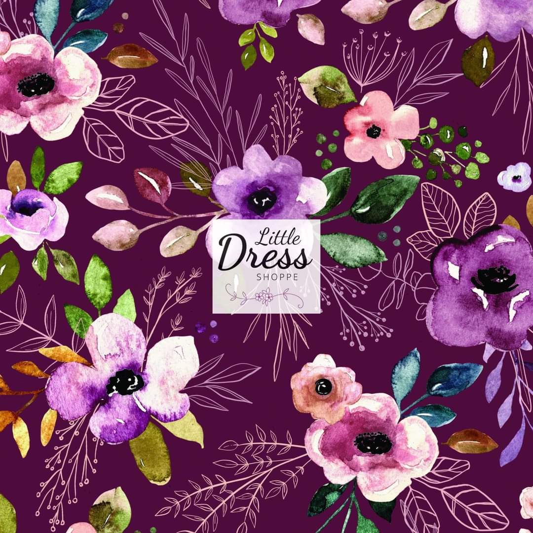 Purple Floral Jumper