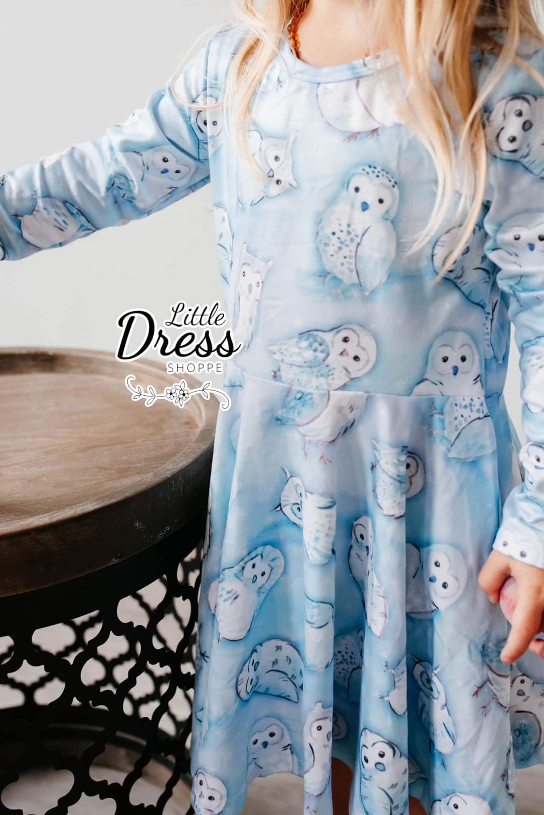 Snowy Owl Twirl Dress