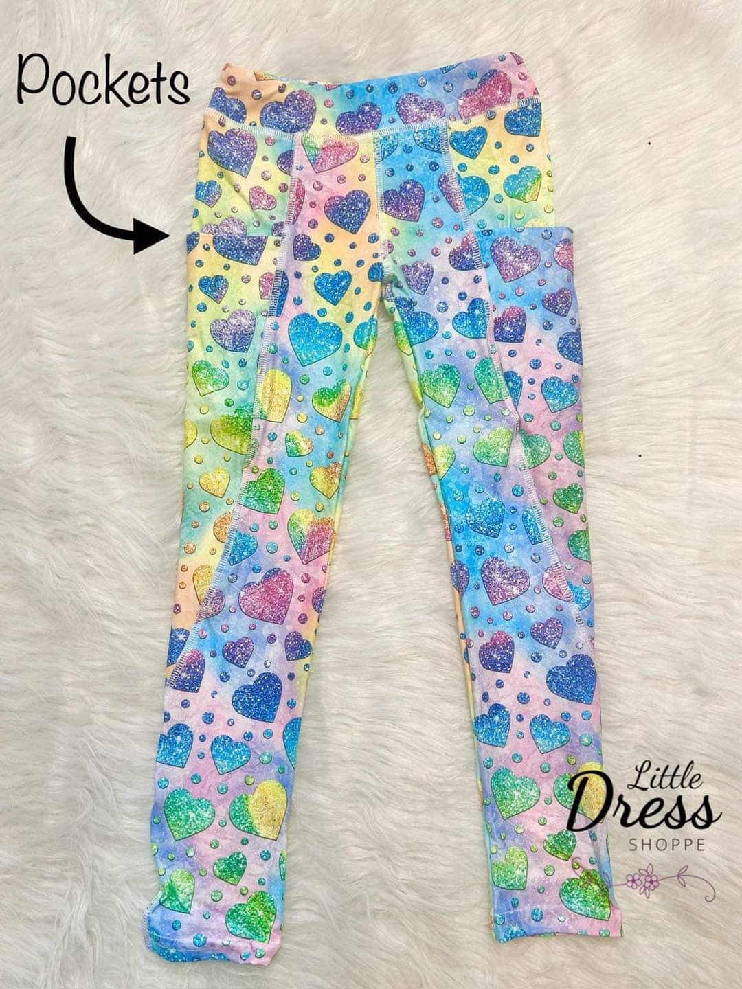 Multi Heart Pocket Leggings