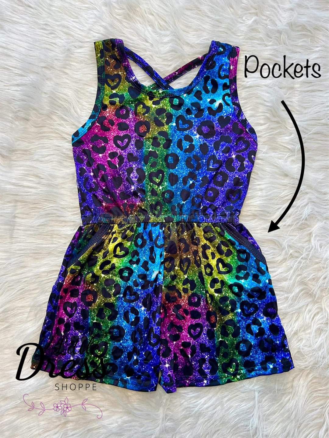 Glitter Leopard Romper