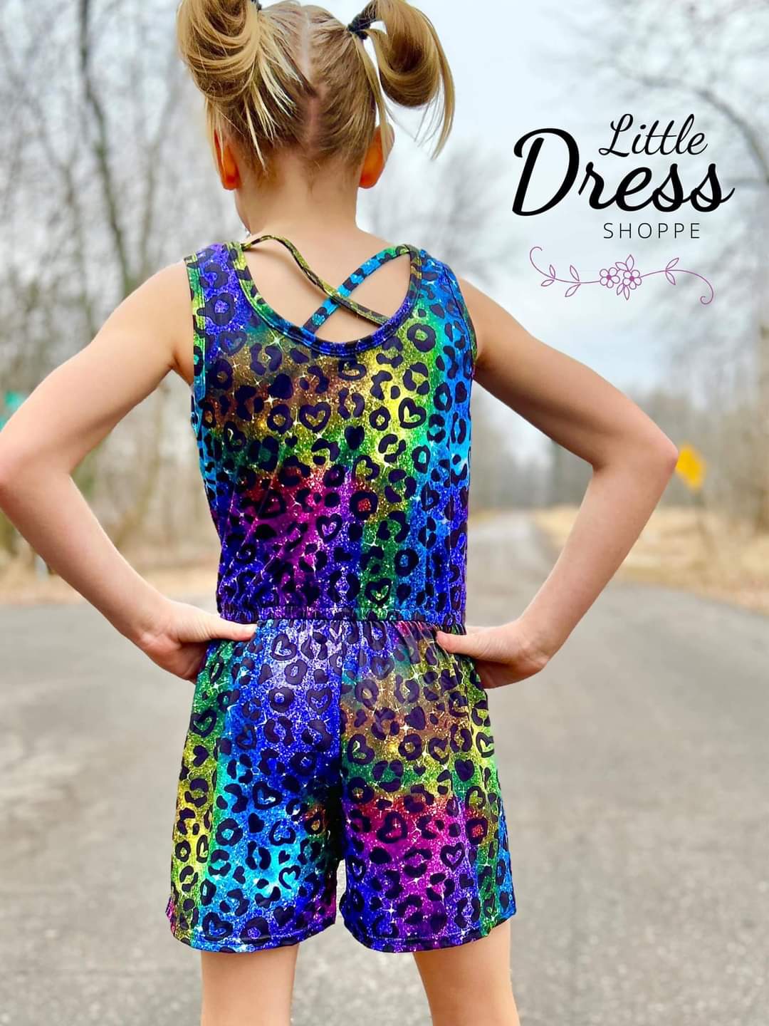 Glitter Leopard Romper
