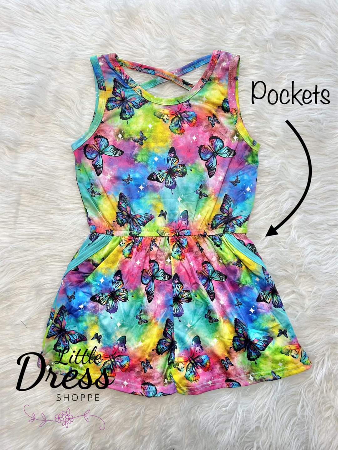 Rainbow Butterfly Romper