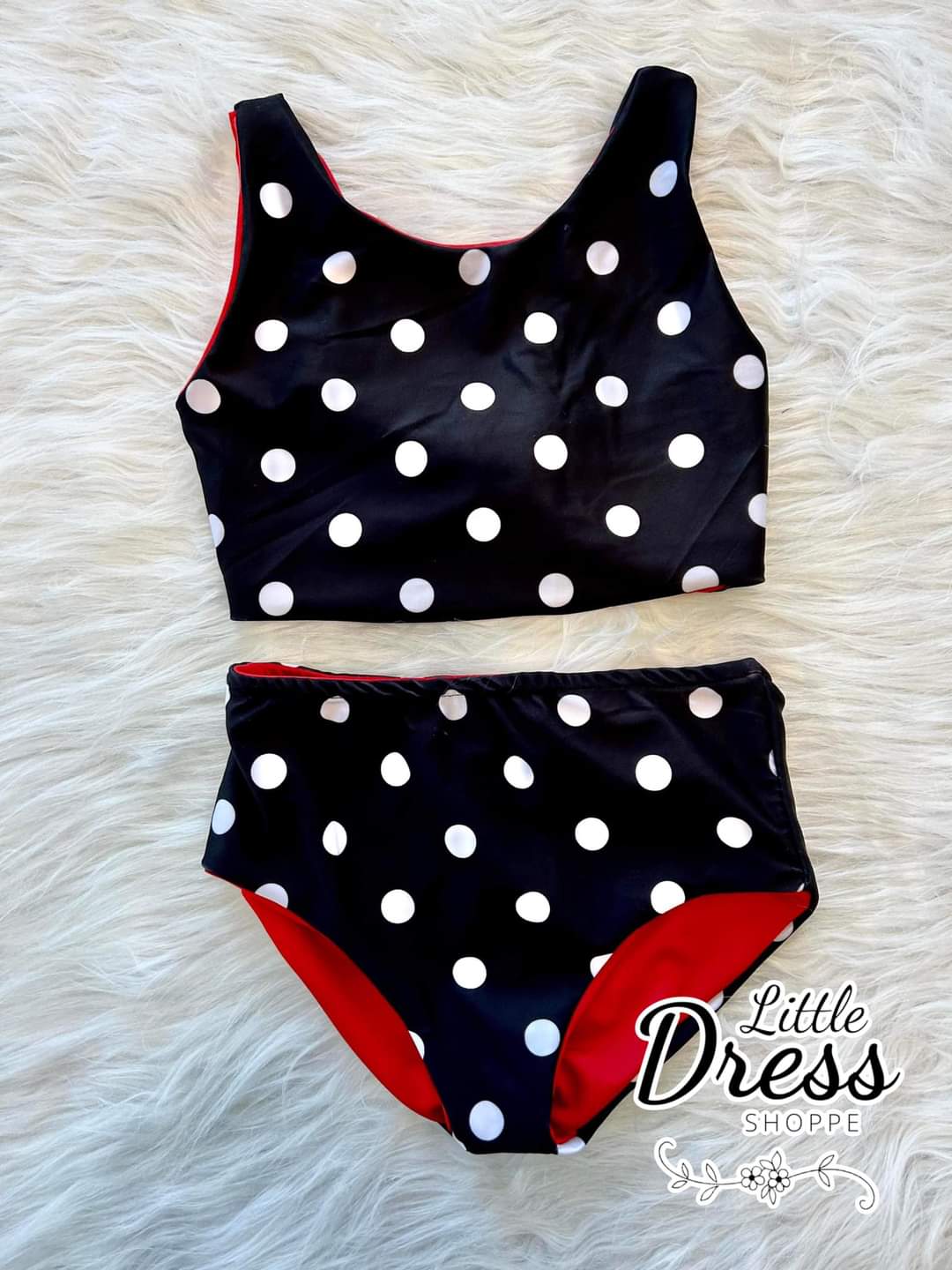 Polka Dot Reversible Set
