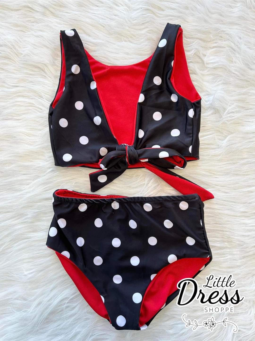 Polka Dot Reversible Set