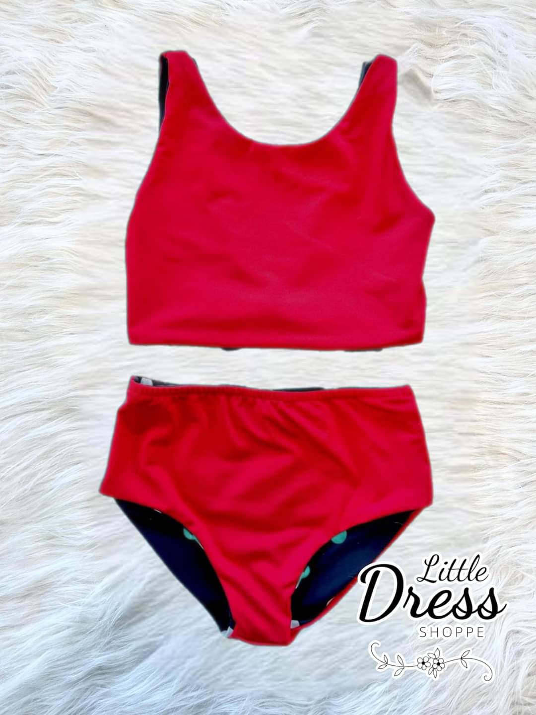 Polka Dot Reversible Set