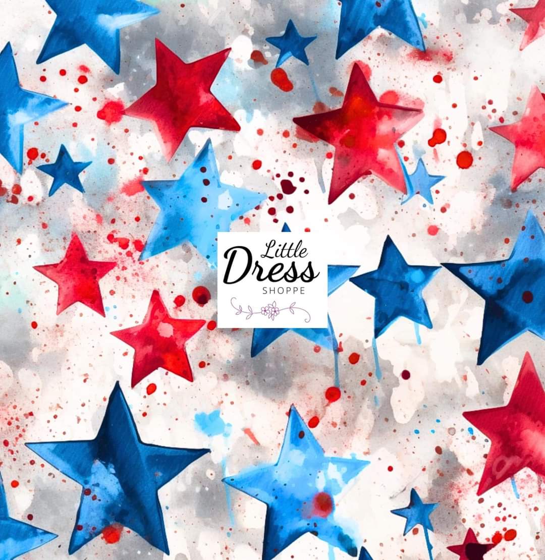 Patriotic Stars Twirl Dress