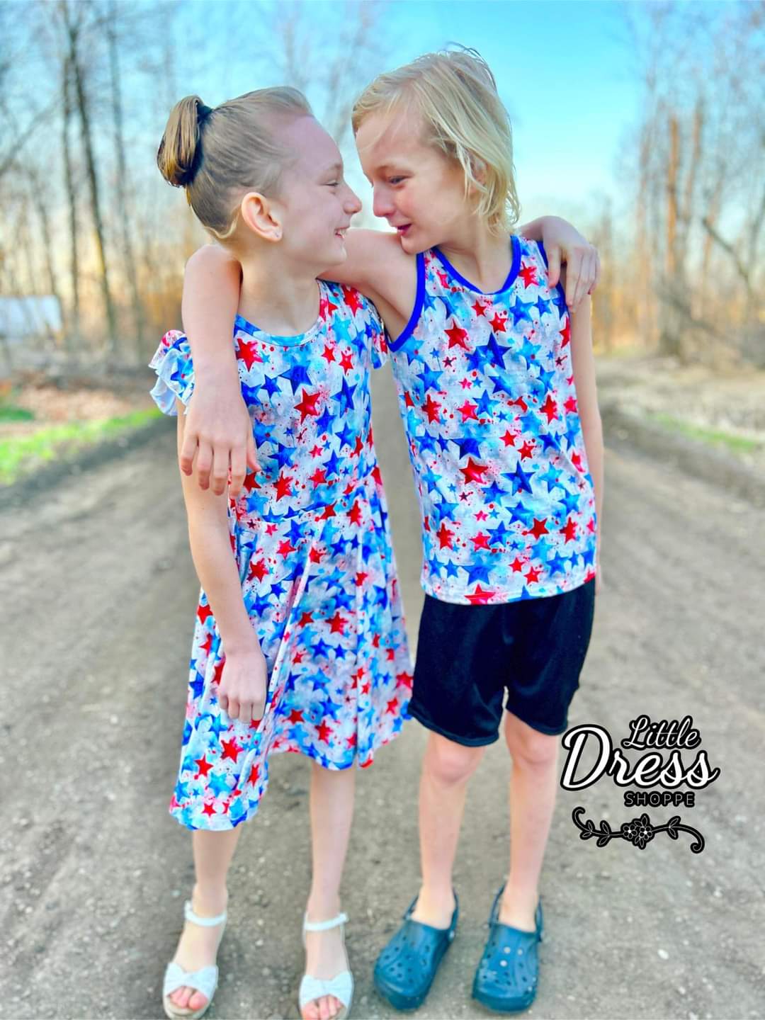 Patriotic Stars Twirl Dress