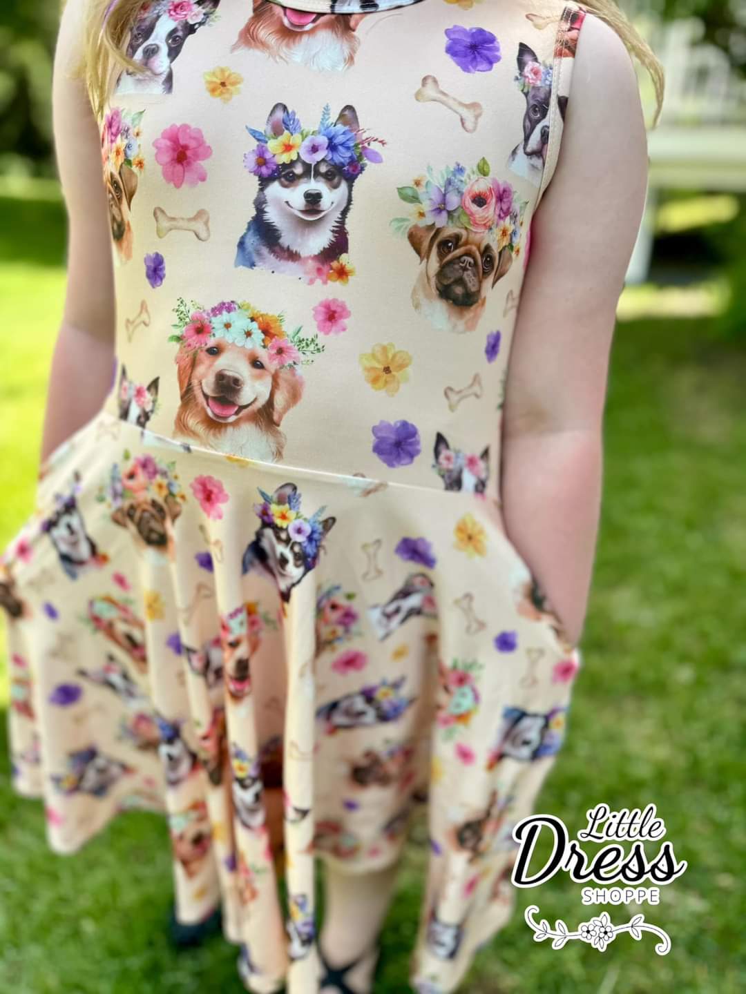 Dogs of Summer Twirl Dress