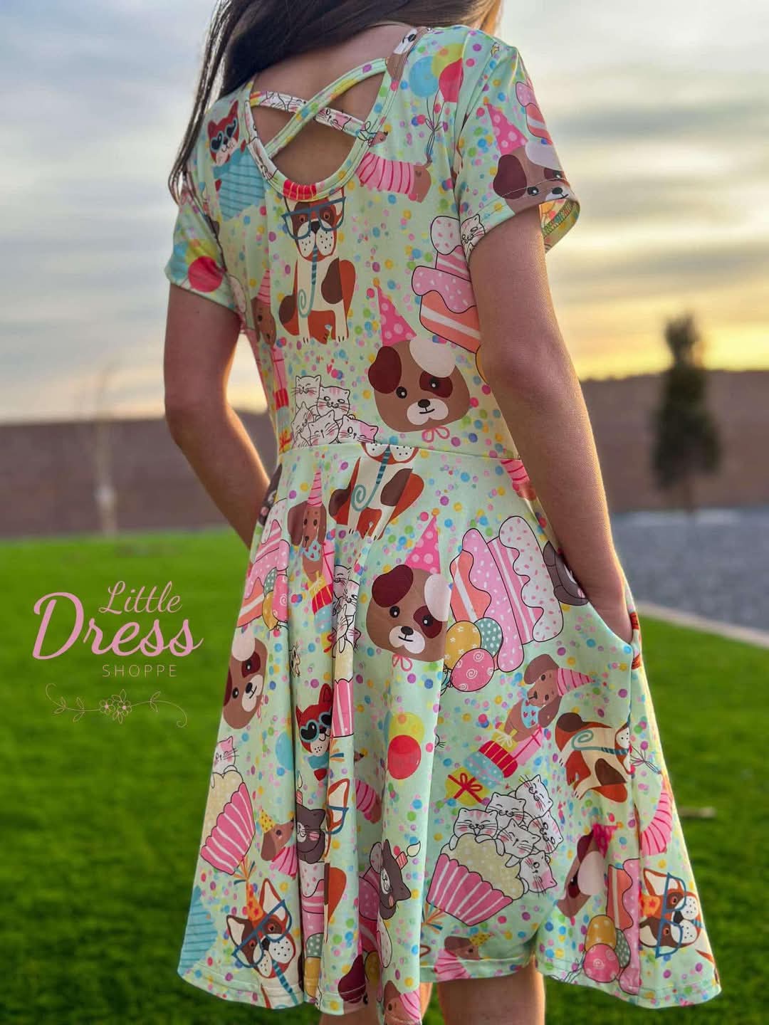 Puppy Party Twirl Dress