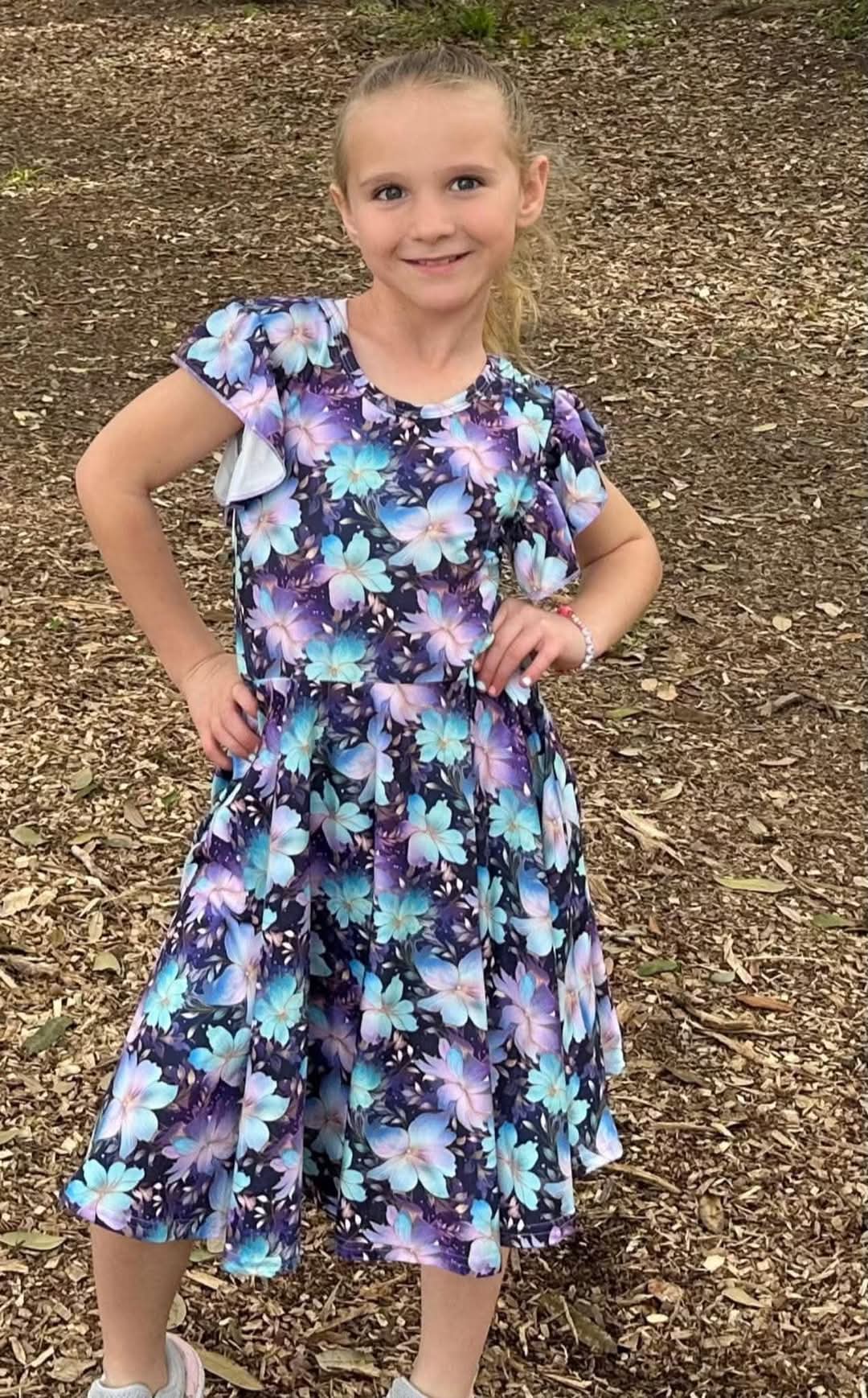 Lily Cross Back Twirl Dress
