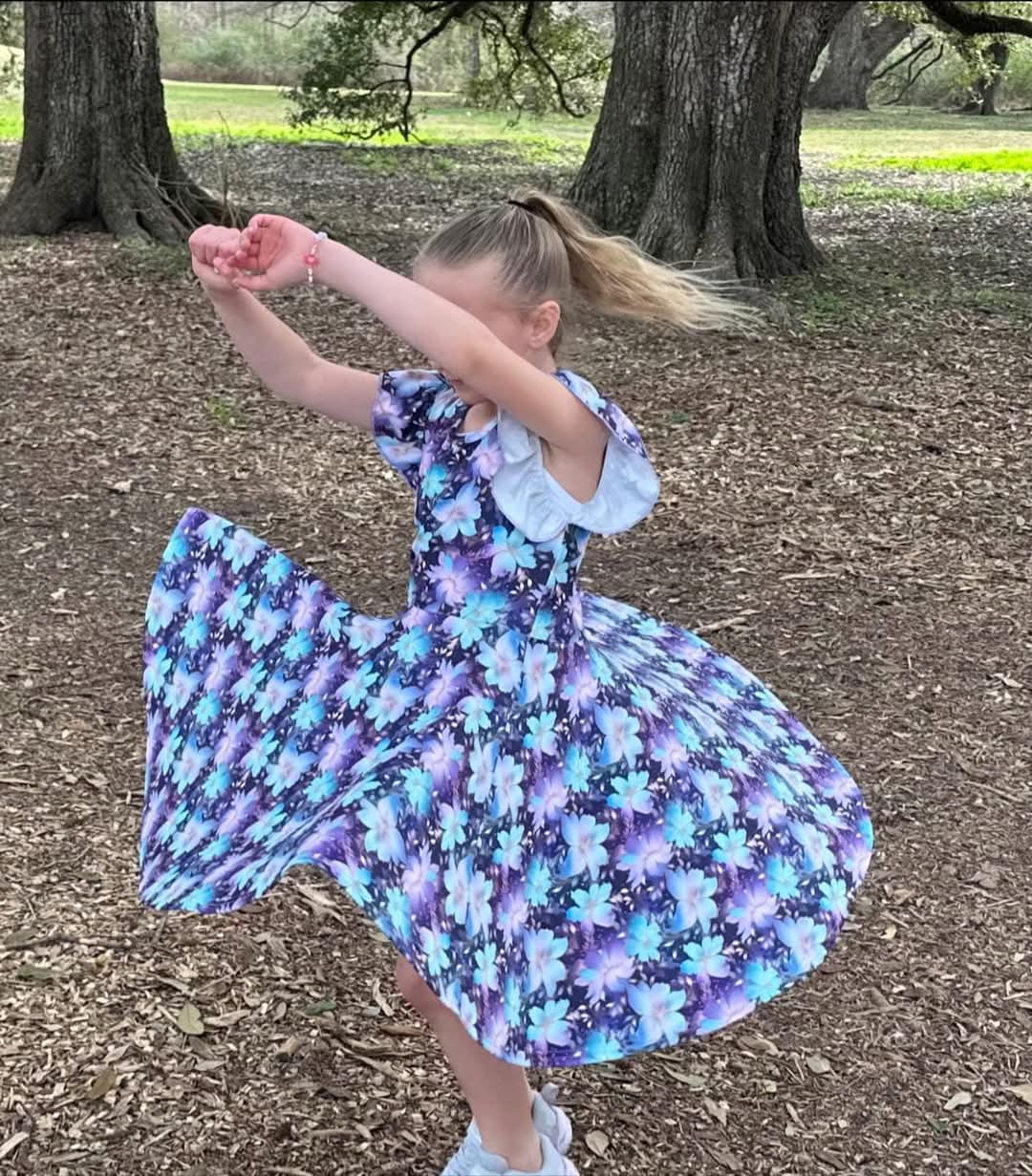 Lily Cross Back Twirl Dress