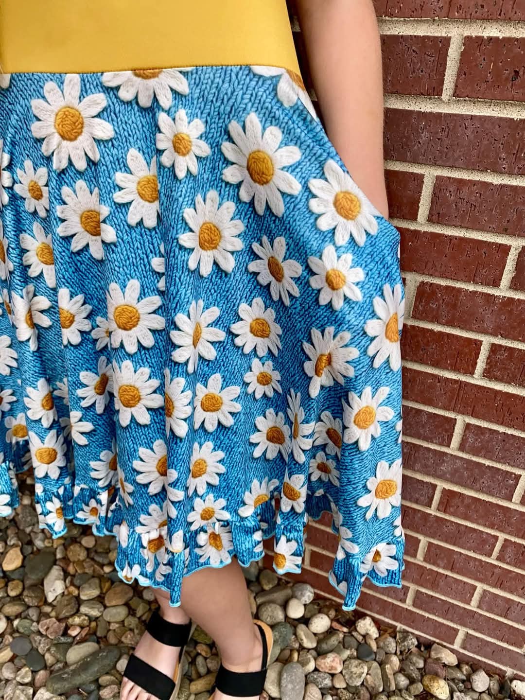 Collared Daisy Twirl Dress