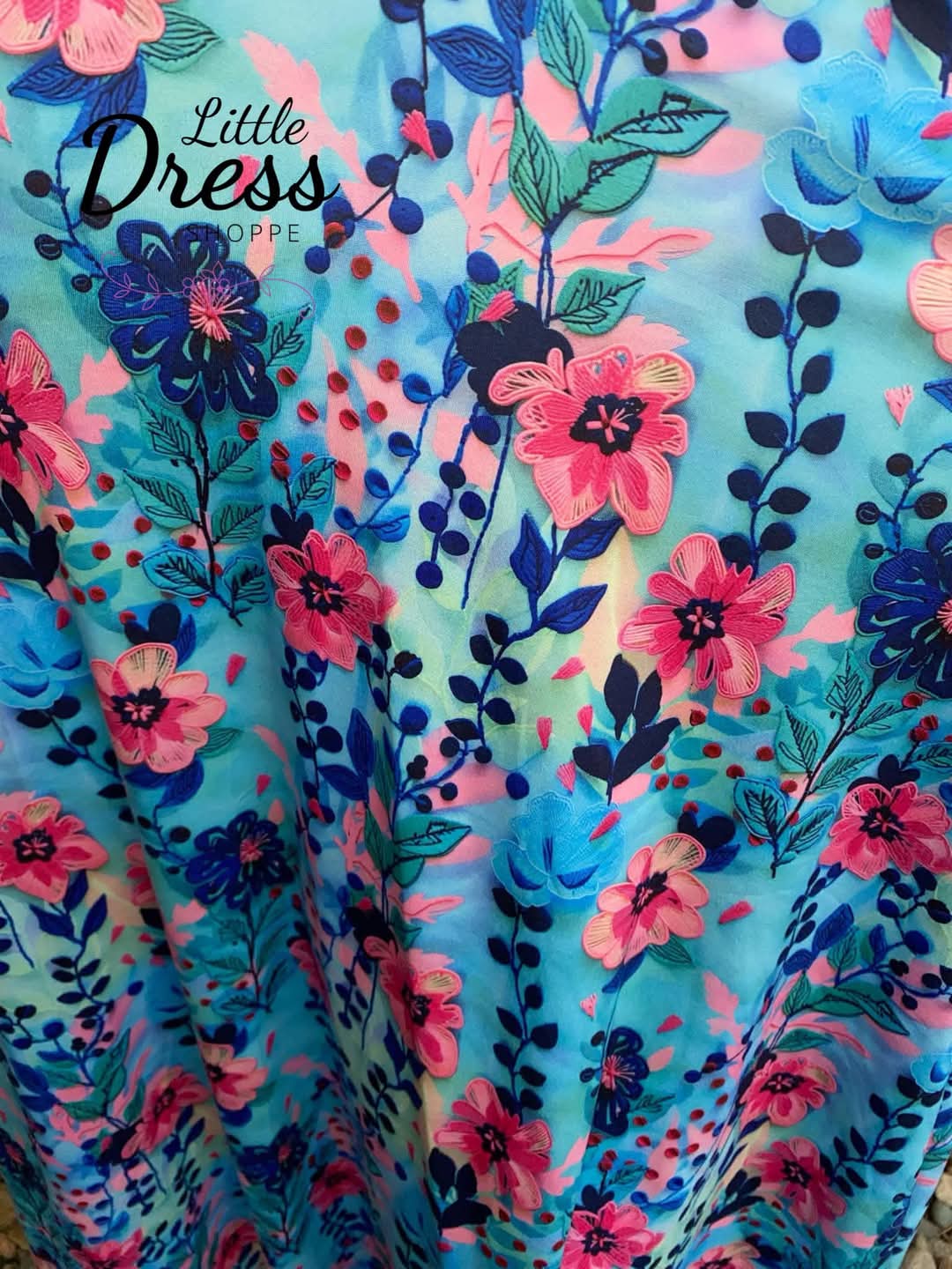 Vibrant Floral Maxi Twirl Dress