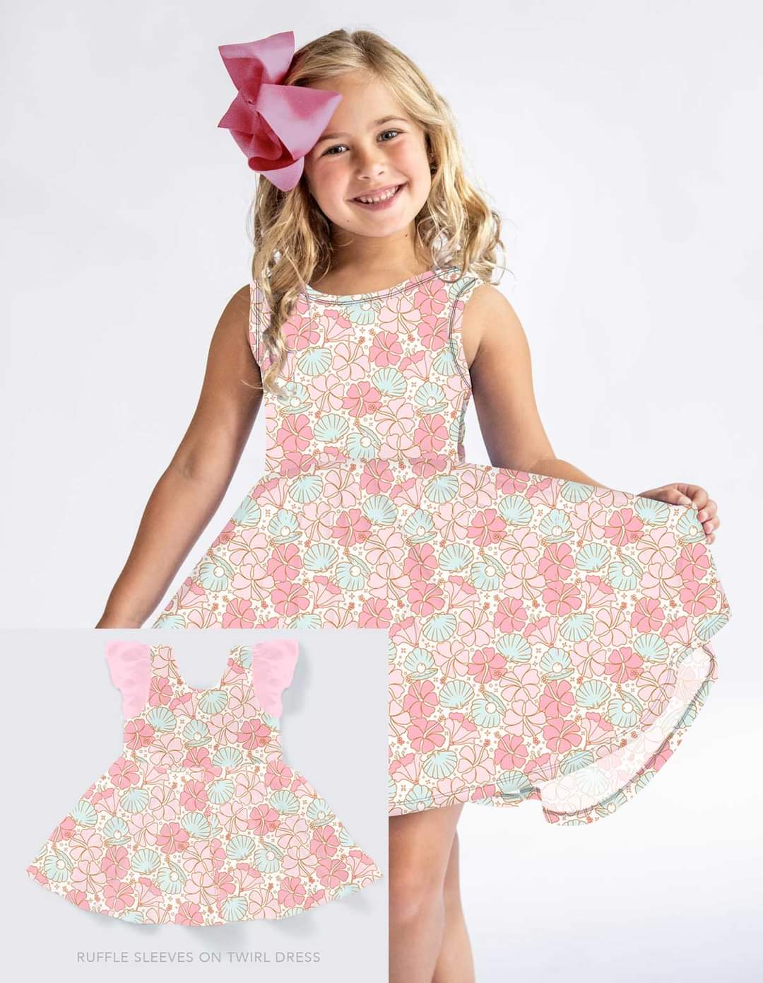 Sea Garden Twirl Dress