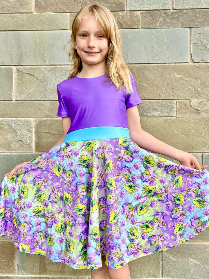 Little Dragon Twirl Dress