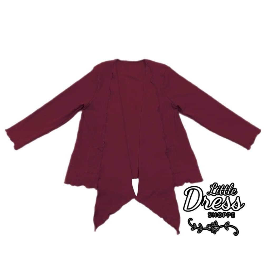 Pocket Cardigan- Wine