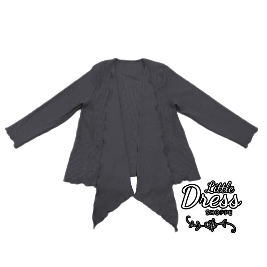 Pocket Cardigan- Charcoal