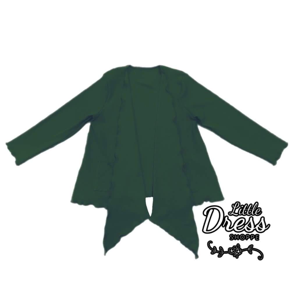 Pocket Cardigan- Hunter Green