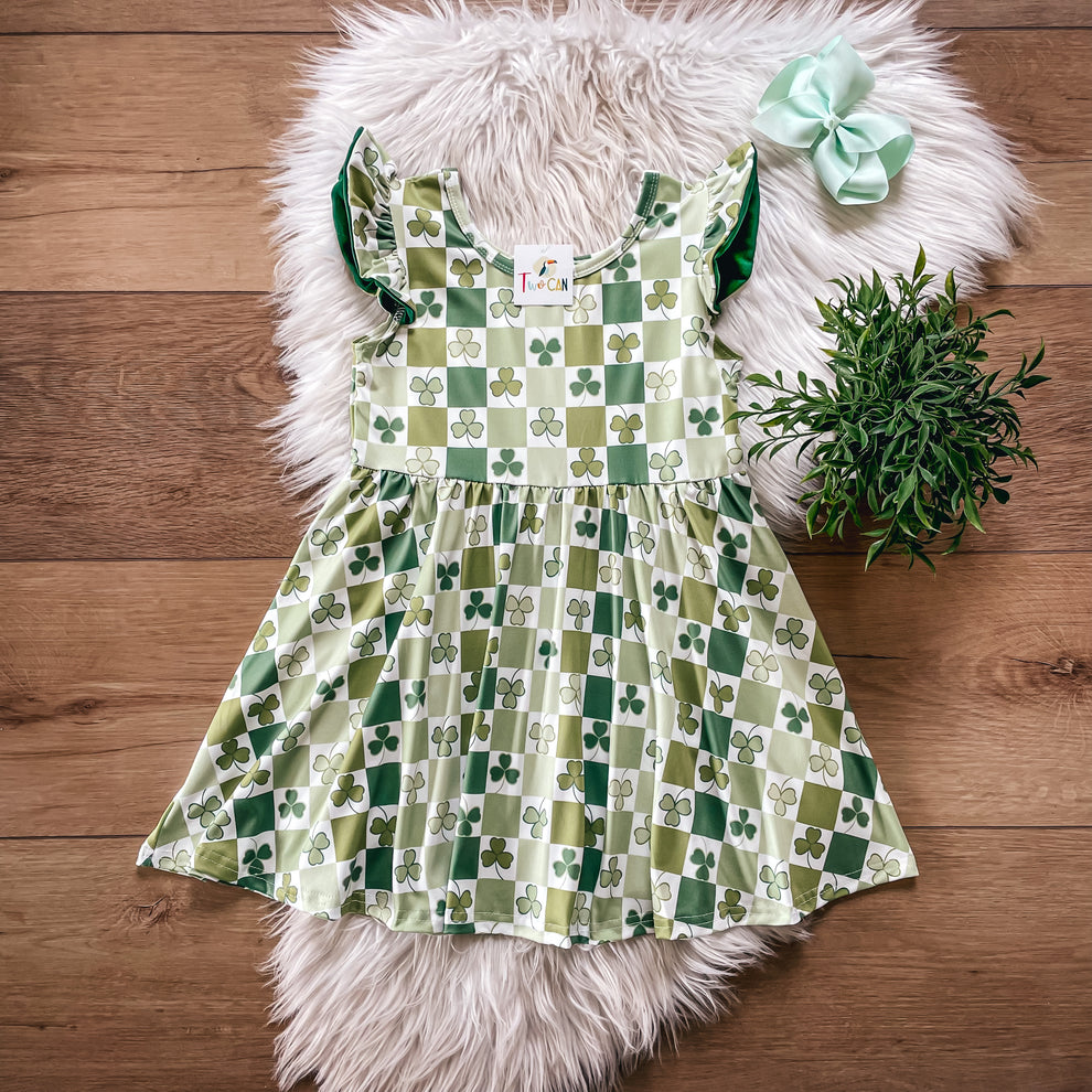 St. Paddy's Checkerboard Dress