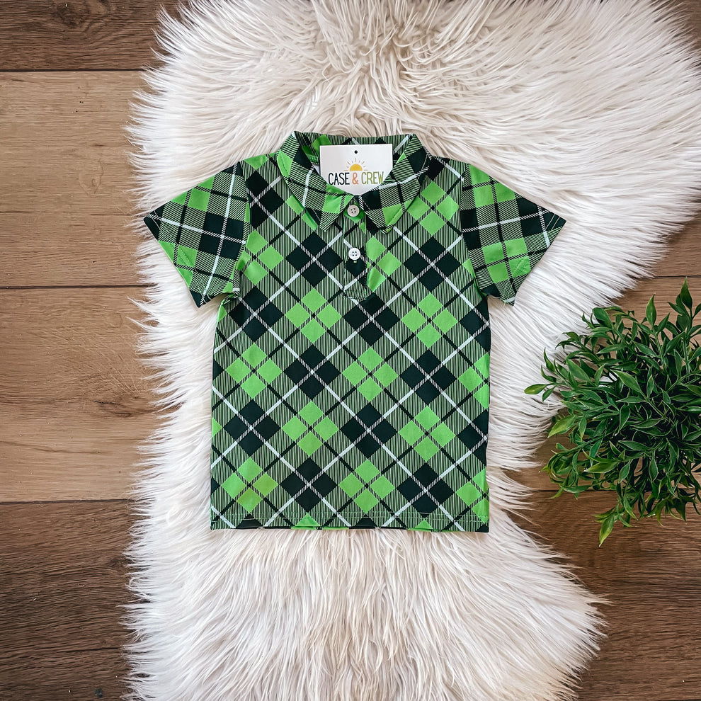 Green Tartan Polo Shirt