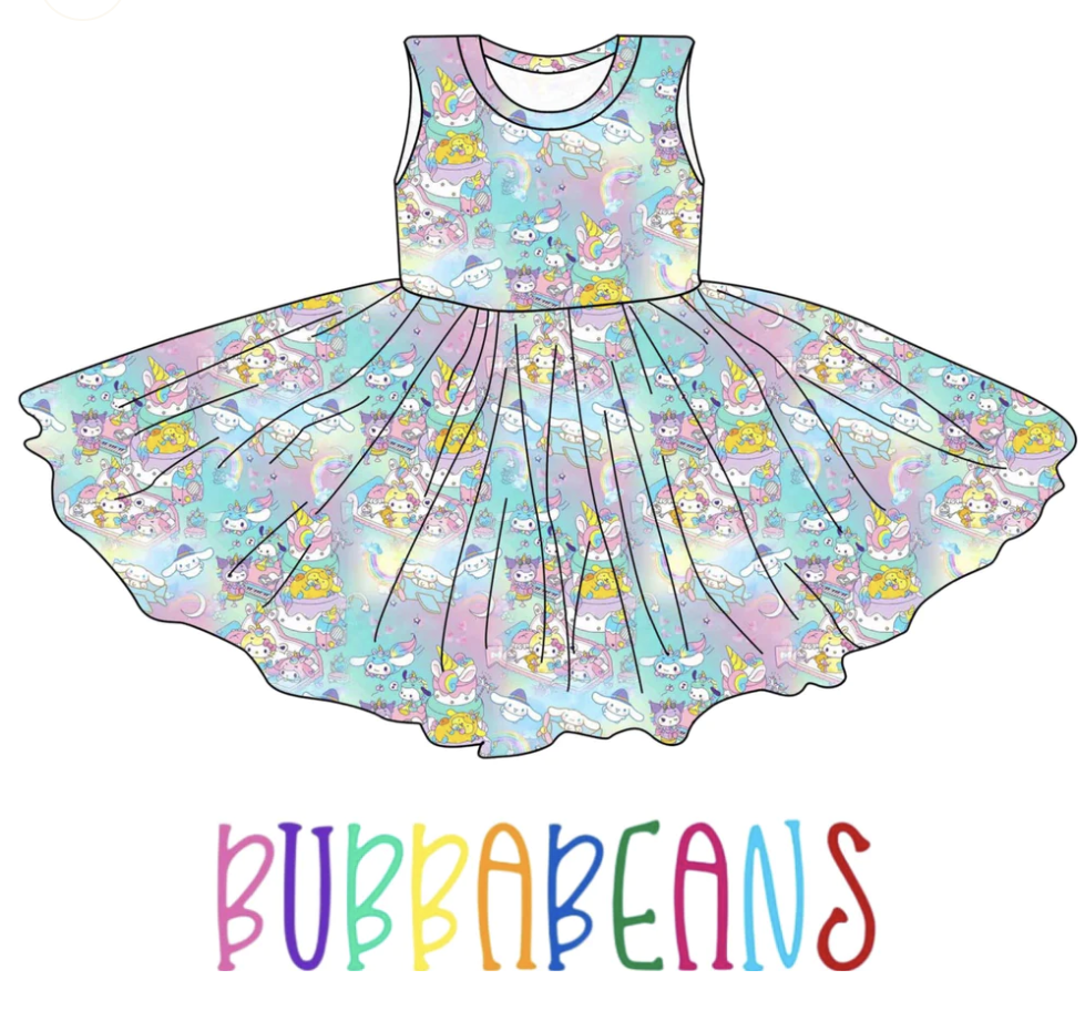 Summer Roll Tank Twirl Dress