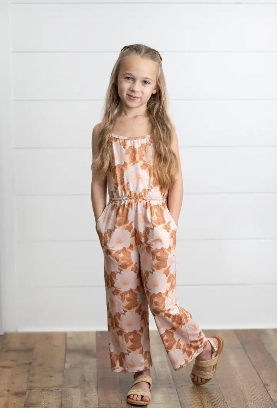 Golden Floral Jumpsuit
