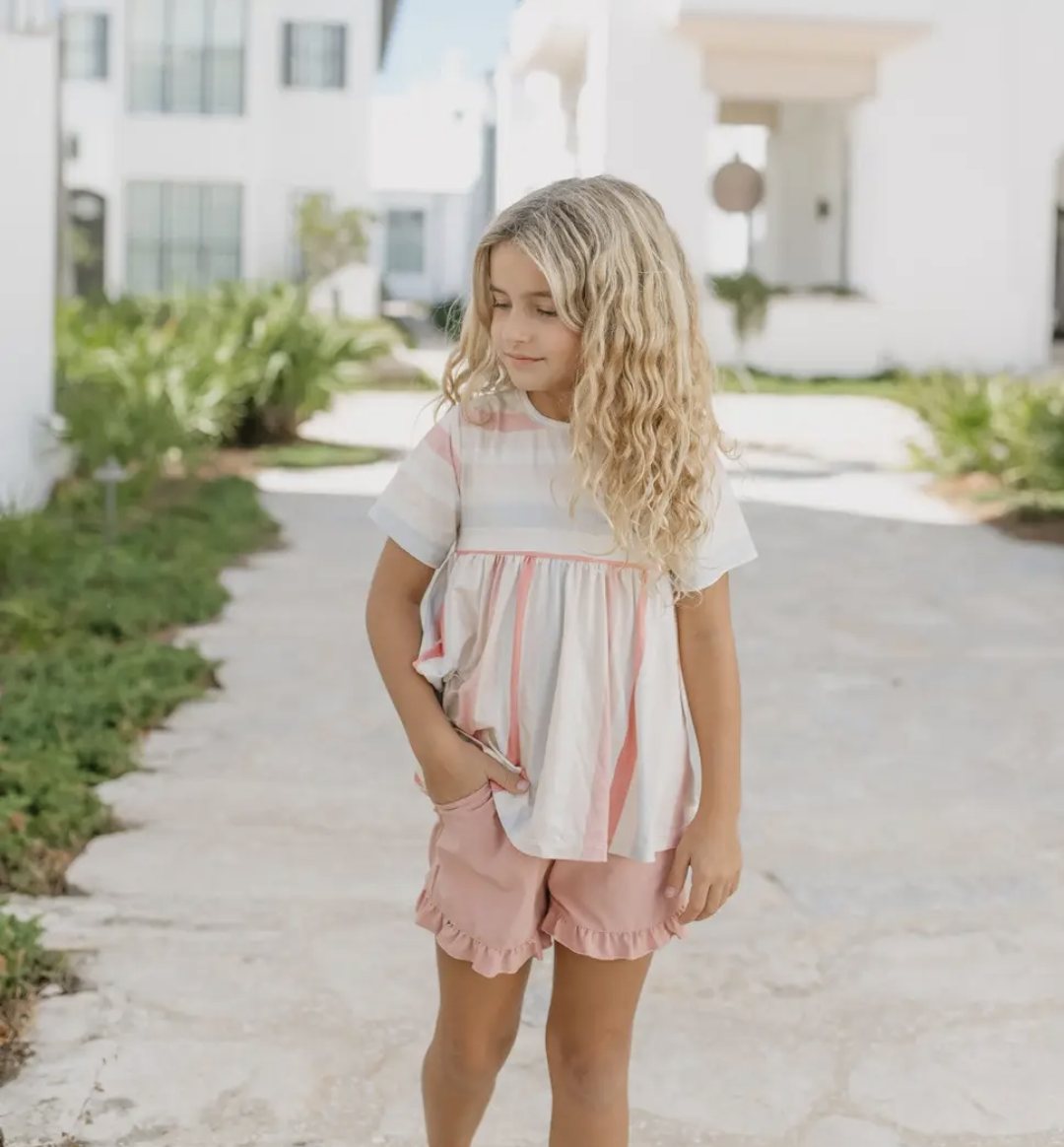 Striped Short Set