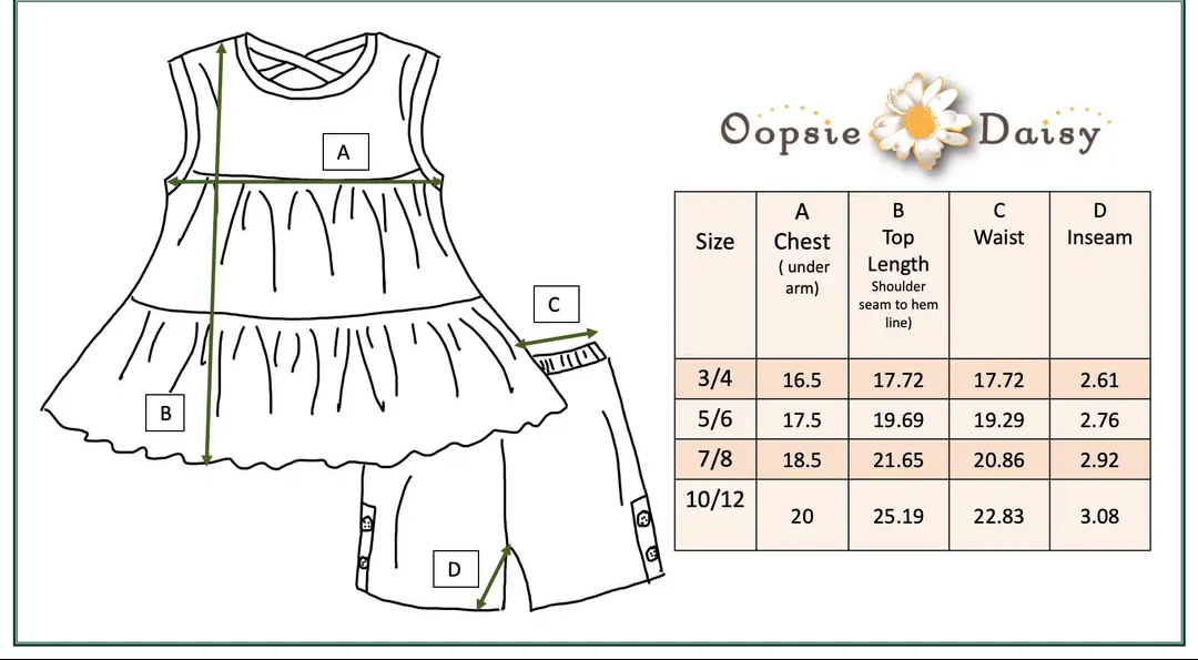 Retro Flower Short Set