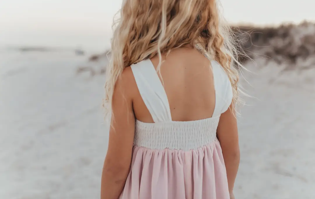 Hi-Lo Frills Lavender Ombre Dress