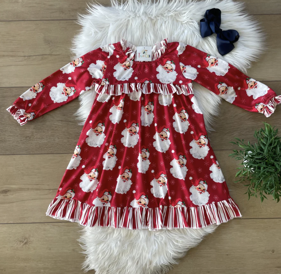 Red Vintage Santa Nightgown