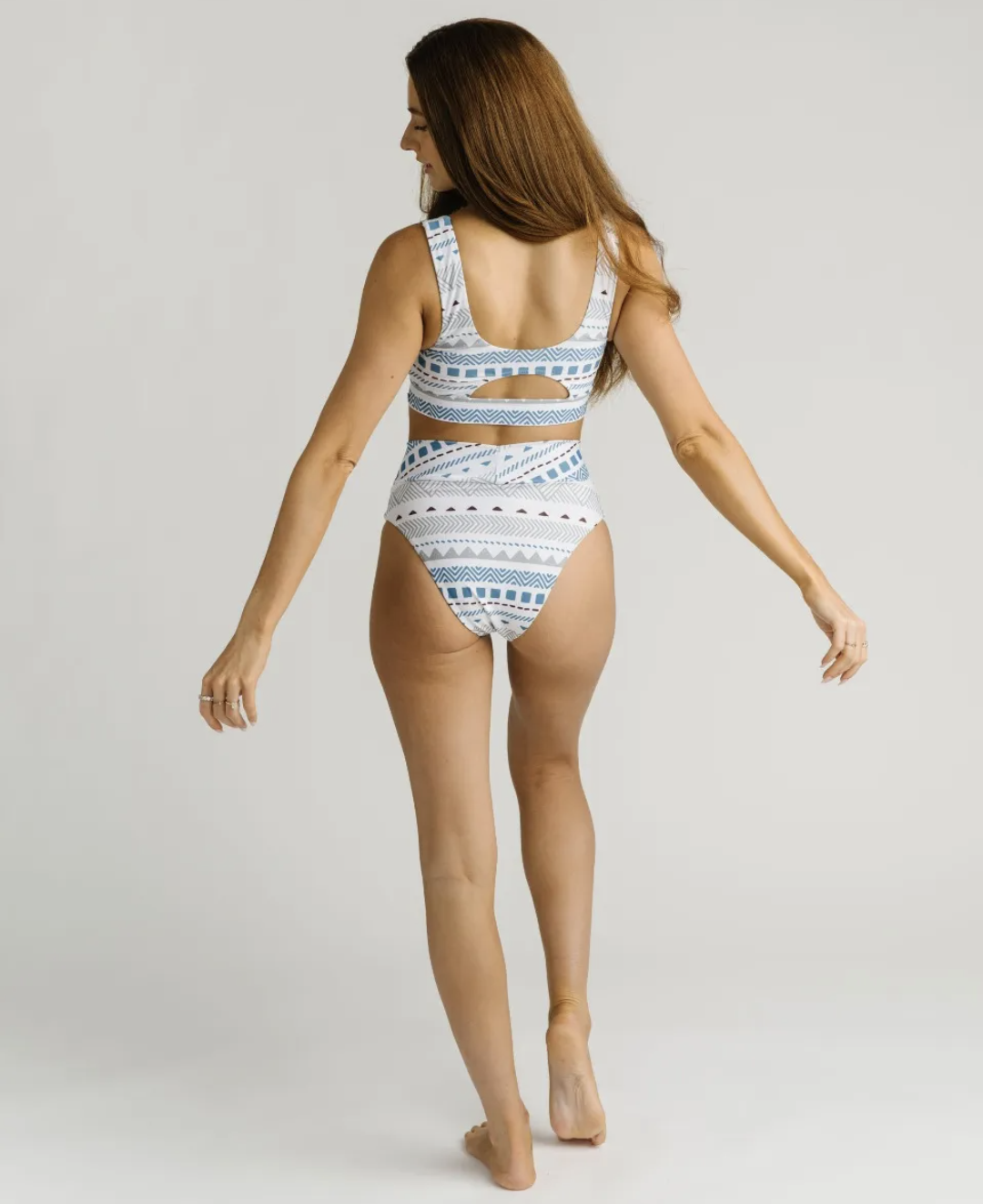Zyia White Austin Pipa Beach High-Waisted Bikini Bottom