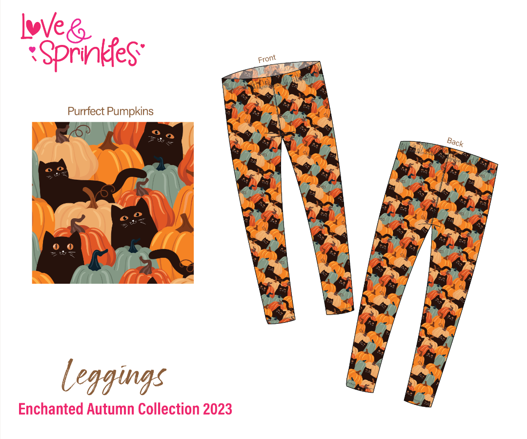 Love & Sprinkles Purrfect Pumpkin Leggings