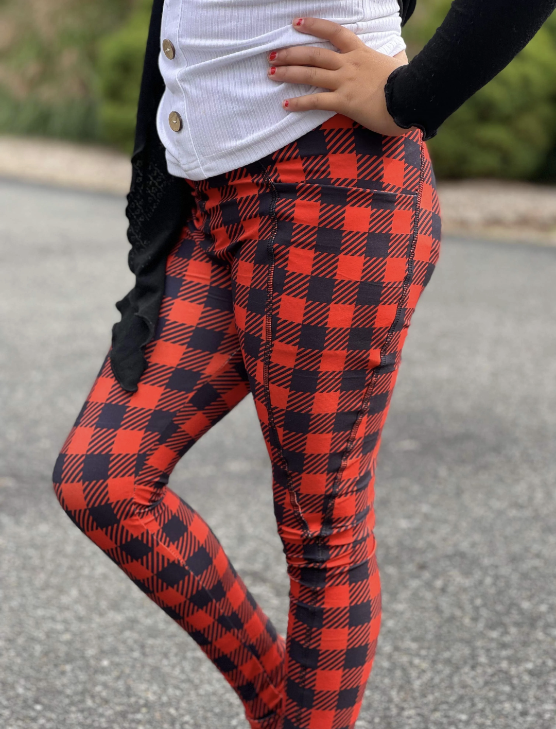 Buffalo Plaid Pocket Leggings