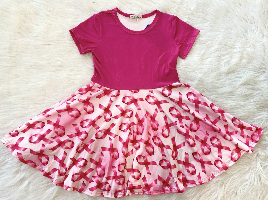 Breast Cancer Awareness Twirl Dress