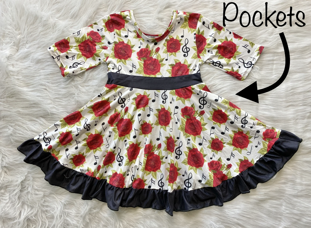Music Note Twirl Dress