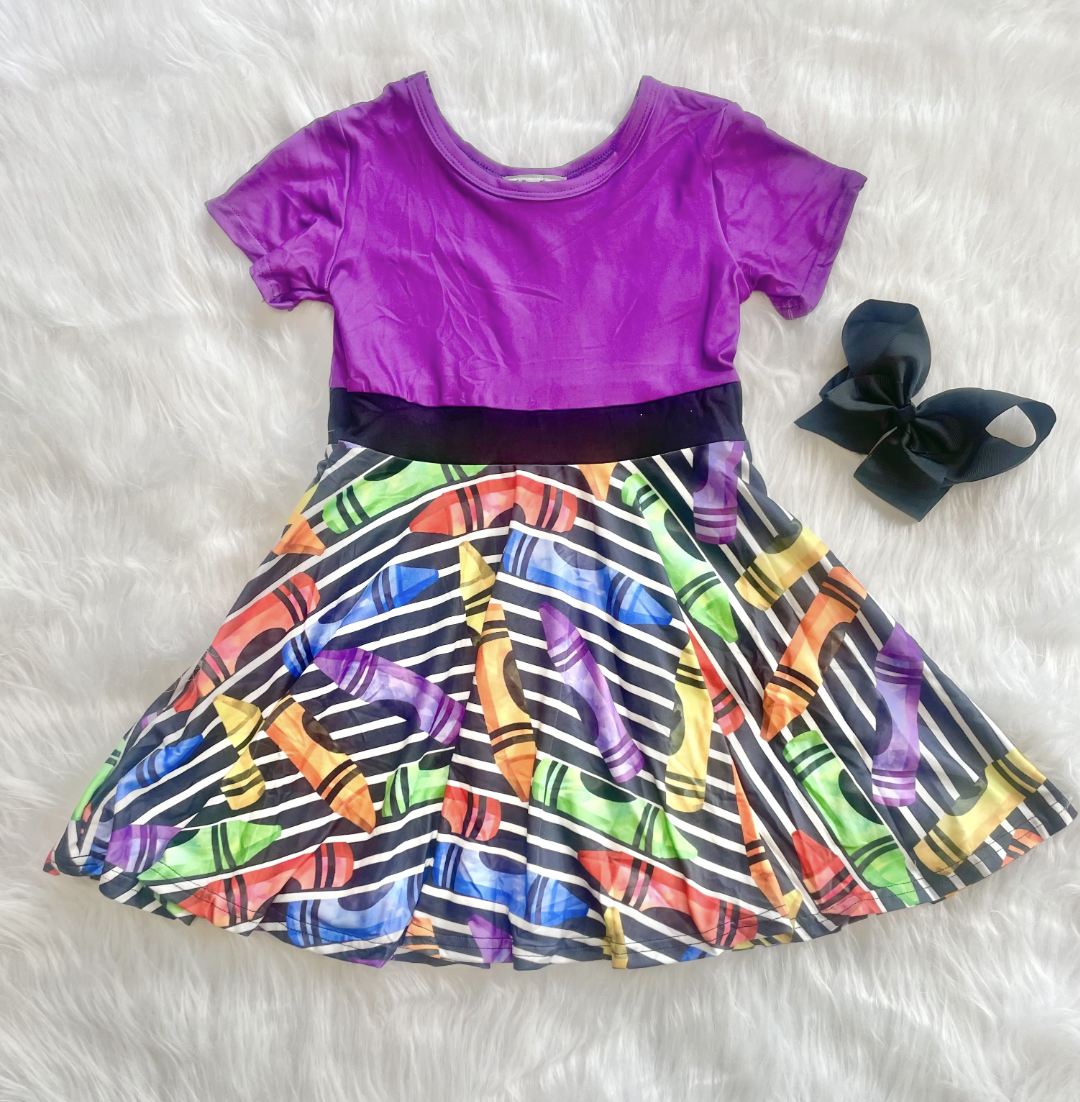 Crayon Twirl Dress