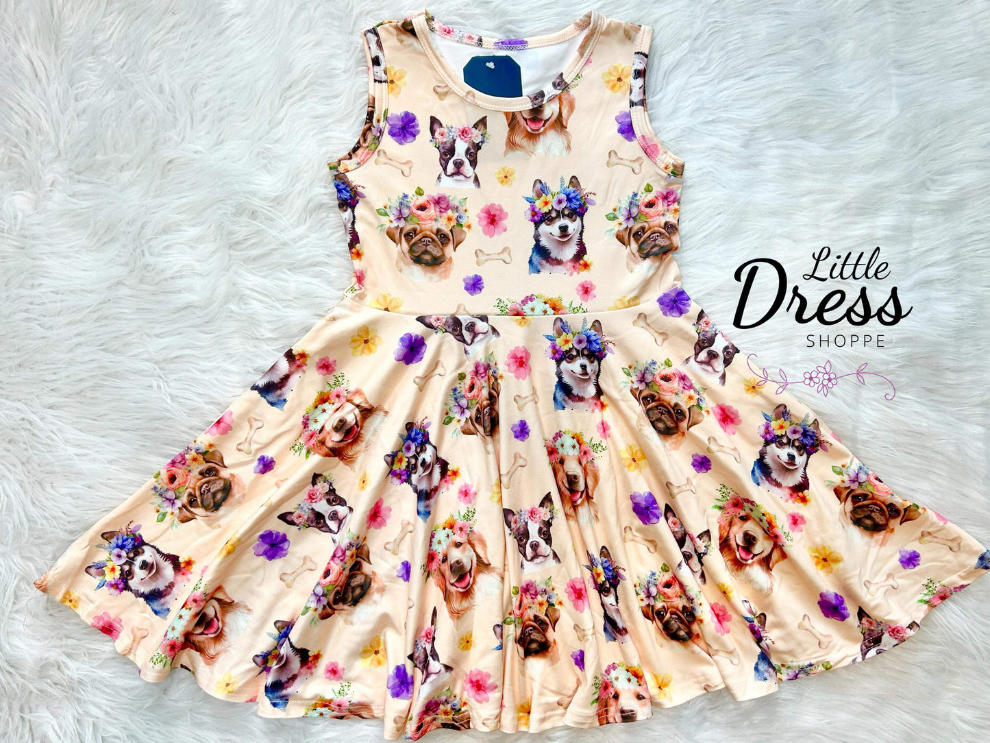 Dogs of Summer Twirl Dress