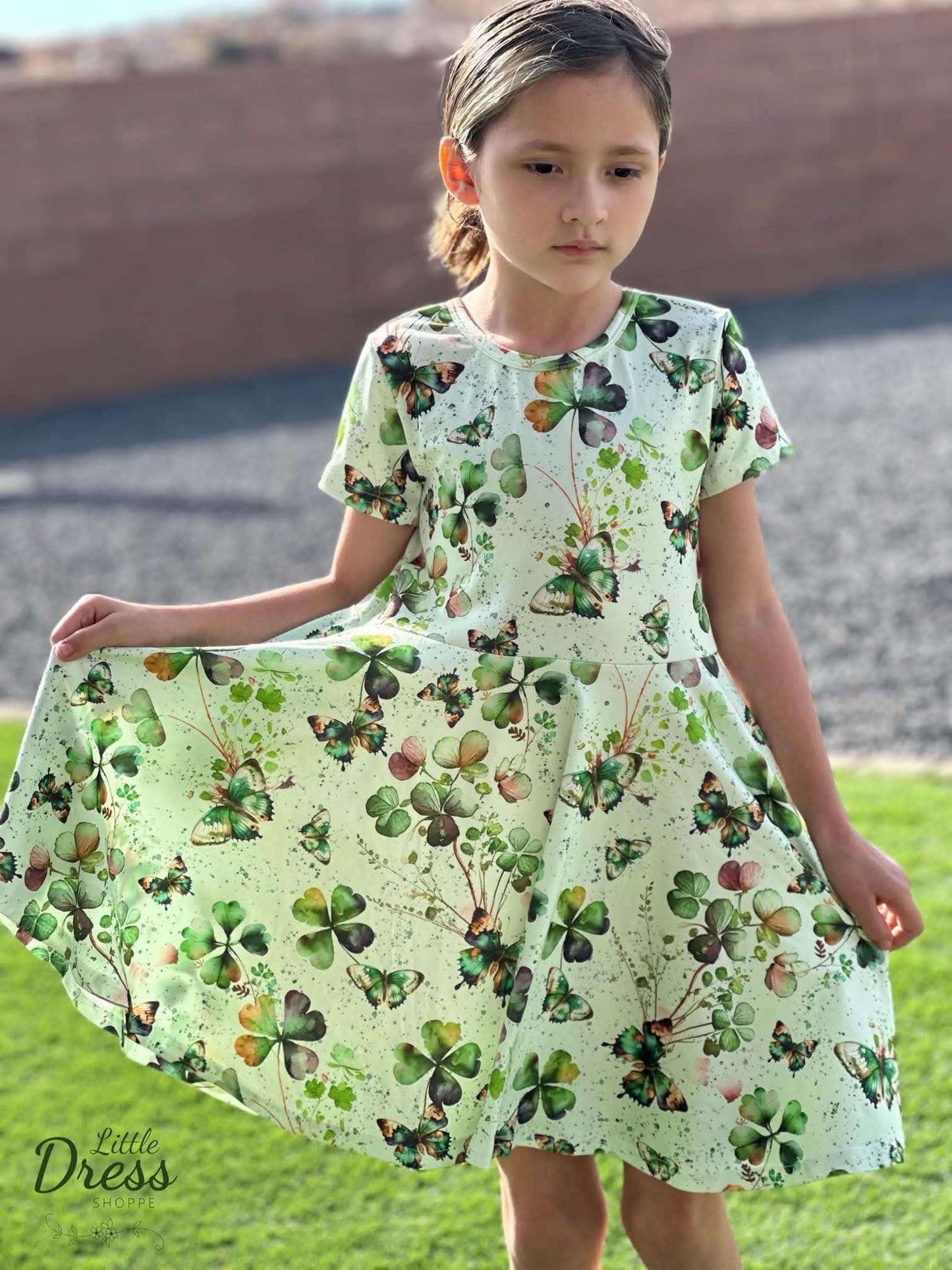 Lucky Butterfly Twirl Dress