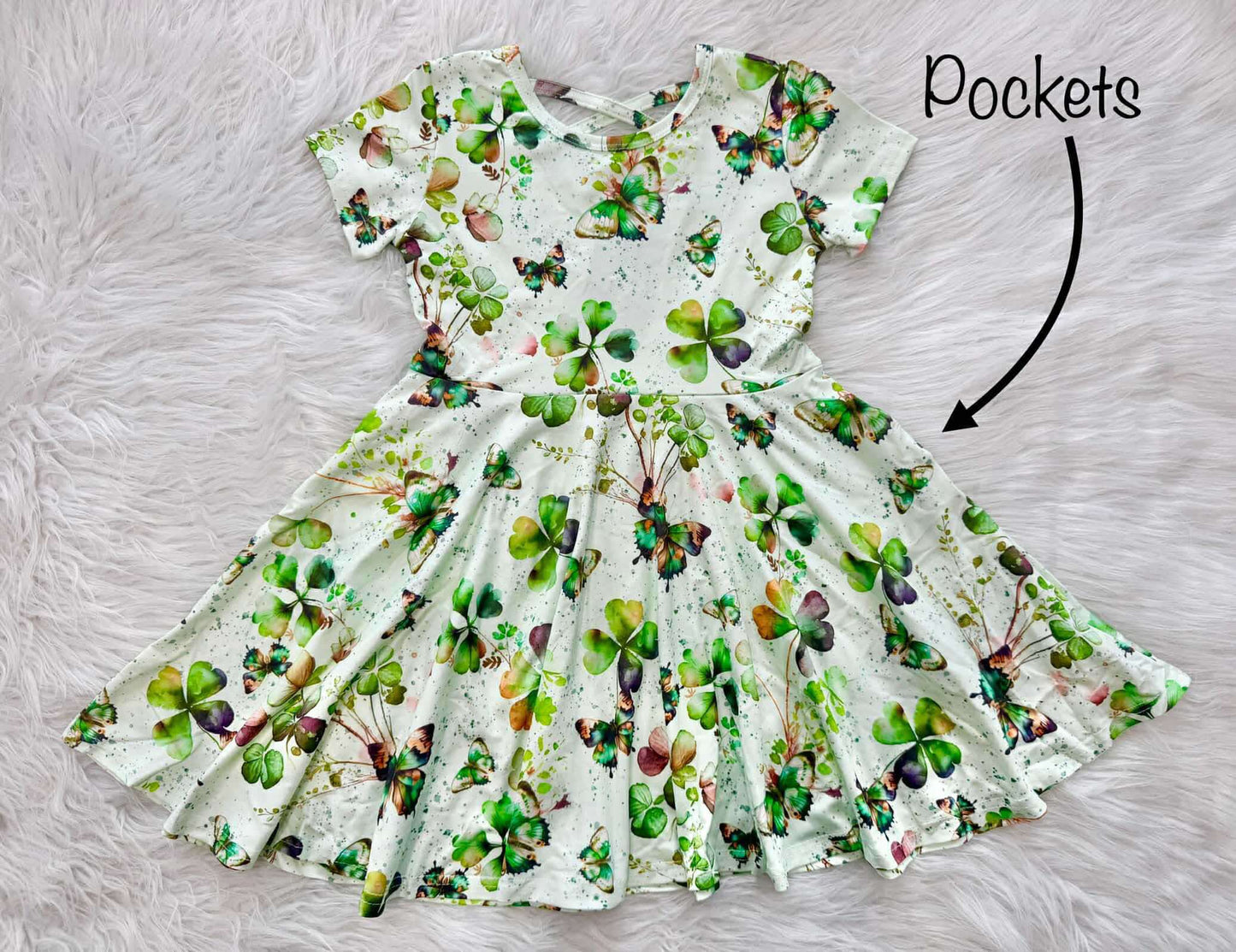 Lucky Butterfly Twirl Dress