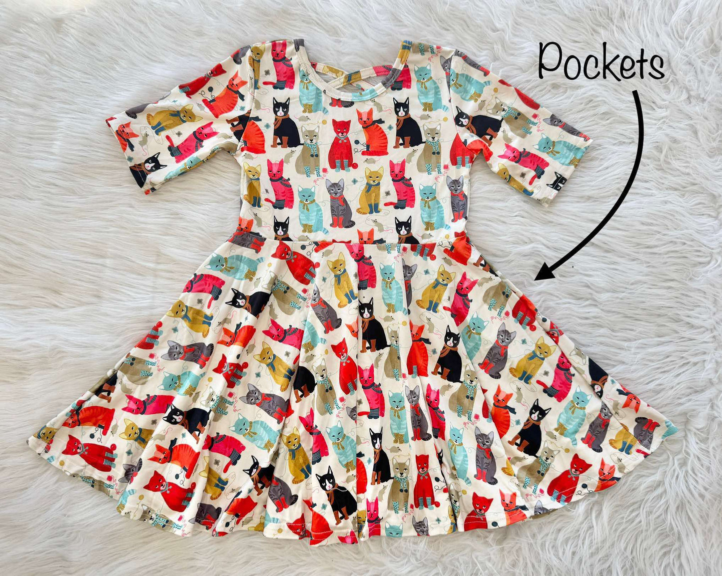 Pretty Kitty Twirl Dress